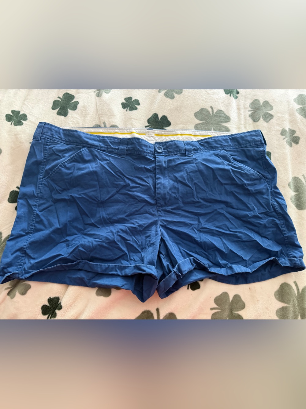 Old Navy Plus Size Blue High Waist Chino Shorts